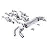 Catback Milltek Audi SQ7 2021-2025, SQ8 2020-2025 - Avec silencieux primaires et avec partie centrale Active - sorties OEM