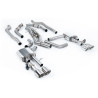 DPF Back Milltek Audi S8 D5 2020-2025 - No Primary Mufflers and Active Center Section - Quad GT115 Polished