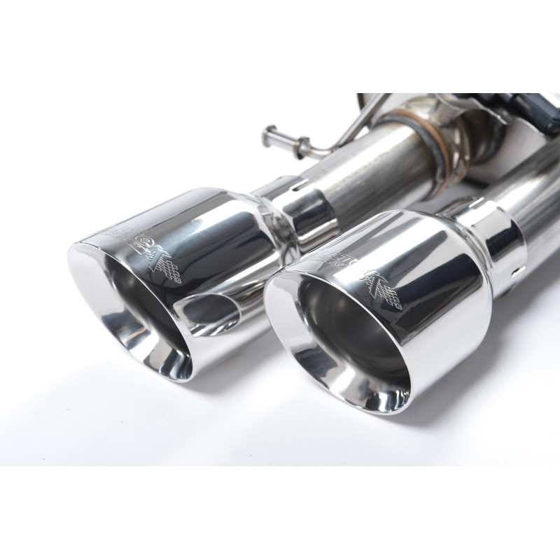 Cat-Back-Anlage Milltek Audi S8 D4 4.0 TFSI 2013-2018 - mit Primärschalldämpfer, resonanzbehaftet - Quad-GT100-Endrohre poliert