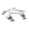 Milltek Cat-Back Exhaust Audi S6 C7 2012-2018, S7 4G 2012-2018, with primary muffler, resonated, quad GT100 polished tips