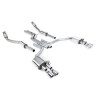 Cat-back Milltek Audi S6 C7, S7 4G - Con silenziatori primari e non risonante - terminali Quad GT100 lucidati - senza valvole