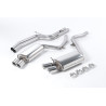 Catback Milltek Audi S5 8T 4.2 V8 2007-2011 - Non-Resonated - Quad GT80 Polished Tips