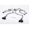 Catback Milltek Audi S5 8T - Version Race - avec silencieux primaire, résonné + bypass silencieux AR - sorties Quad GT100 Noir