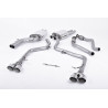 Scarico cat-back Milltek Audi S5 8T - Versione Race - con silenziatore primario, risonante + bypass silenziatore posteriore - te