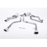 Cat-back Race Milltek Audi S5 8T, silenziatore primario, risonato + bypass posteriore, terminali Dual ovali lucidati