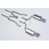 Catback Milltek Audi S4 B6 4.2 V8 2004-2009 - non résonné - sorties Quad 76.2 mm Polies