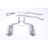 Catback Milltek Audi S4 B6 4.2 V8 2003-2005 - non résonné - sorties Dual Jet-100 Polies