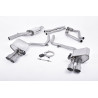 Cat-Back-Anlage Valve Sonic Milltek Audi S4 B8.5, S5 8T - Version Valve Sonic - mit Resonator + Endschalldämpfer mit - Endrohren