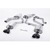 Cat-Back Milltek Audi S4 B8.5, S5 8T - ECE Road Legal - with primary muffler, resonated - Quad GT100 Cerakote Black Tips