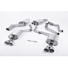 Cat-back Milltek Audi S4 B8.5, S5 8T - Homologado ECE - con silenciador primario, resonado - colas Quad GT100 Pulidas