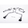Cat-Back Race Milltek Audi S4 B8 - mit Vorschalldämpfer, resonatorbehaftet + Endschalldämpfer-Bypass - Doppel-Ovale Endrohre Cer