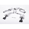 Scarico cat-back Milltek Audi S4 B8, S5 8T - Omologato ECE - con silenziatore primario, risonante - terminali Quad GT80 Cerakote