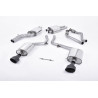 Cat-back Milltek Audi S4 B8, S5 8T - ECE Homologated - with primary muffler, resonated - Dual Oval Black Cerakote Tips