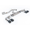 DPF-back Milltek Audi S3 8Y - Race Version (rear Race muffler) - 80 mm - non-resonated - Quad Jet-115 Carbon Tips - Sportback