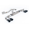 DPF Back Milltek Audi S3 8Y - Race Version (Race rear muffler) - 80 mm - non-resonated - Quad GT115 Cerakote Black Tips - Sportb