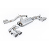 FAP Back Milltek Audi S3 8Y 2.0 TFSI 2020-2025 mit DPF - Version 80 mm - nicht resoniert - Endrohre Quad GT115 Titan - Sportback