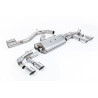 DPF Back Milltek Audi S3 8Y 2.0 TFSI 2020-2025 con DPF - Versione 80 mm - non risonata - terminali Quad ovali lucidati - Sportba