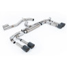 FAP Back Milltek Audi S3 8Y - Versione Race (silenziatore post. Race) - 80 mm - non risonante - terminali Quad Jet-115 Carbonio 
