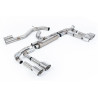DPF-back Milltek Audi S3 8Y - Versione Race (silenziatore posteriore Race) - 80 mm - non risonante - terminali Quad GT115 lucidi