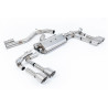 FAP Back Milltek Audi S3 8Y 2.0 TFSI 2020-2025 con FAP - Versión 80 mm - no resonada - salidas Quad GT115 Titanio - Berlina