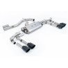 FAP Back Milltek Audi S3 8Y 2020-2025 - Versión 80 mm - no resonado - colas Quad GT115 Cerakote Negro - Berlina