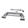 DPF Back Milltek Audi S3 8V2 2.0 TFSI 2019-2020, S3 8V-8V2 2.0 TFSI 2013-2018 - Non-Resonated - Quad GT100 Titanium Tips