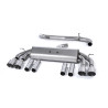 Cat-back Milltek Audi S3 8V2 2.0 TFSI 2013-2018 senza DPF - non risonato - uscite Quad GT100 Titanio