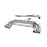 Catback Milltek Audi S3 8V2 2.0 TFSI 2013-2018 avec FAP - non résonné - sorties Quad GT100 Titane