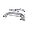 Escape cat-back Milltek Audi S3 8V2 2.0 TFSI 2013-2018 con FAP - con silenciador intermedio - colas Quad GT100 Titanio