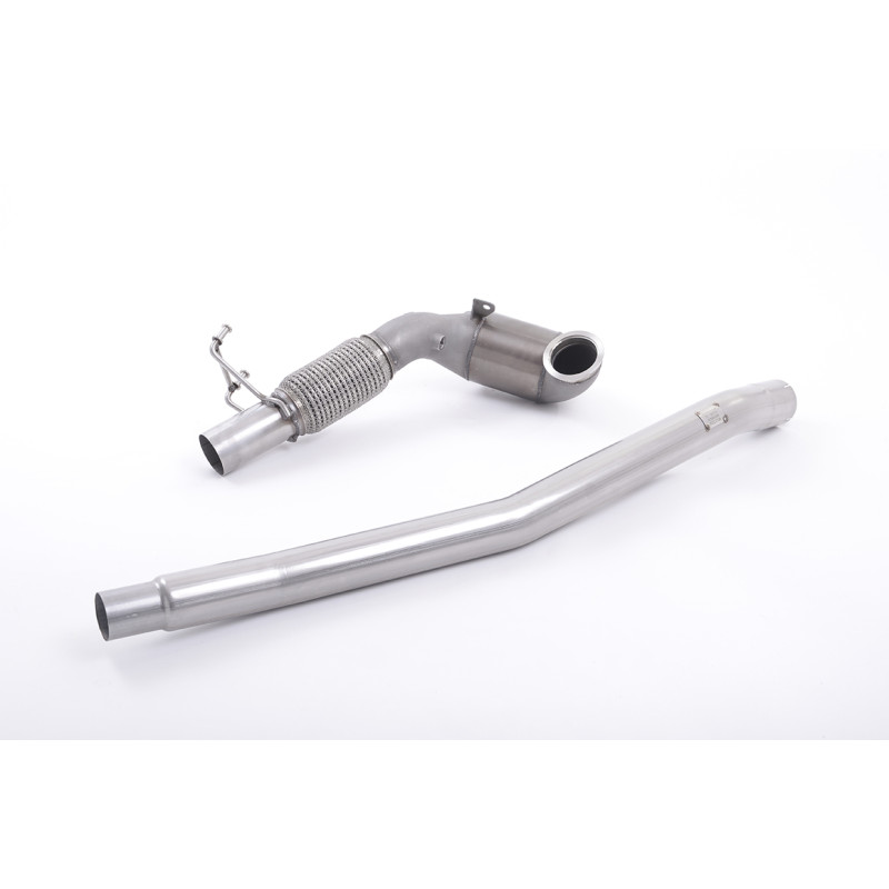 Downpipe Milltek Audi S3 8V2, S3 8V-8V2… (gegossener Turboauslass) mit Sportkatalysator 200 CPSI, für Originalanlage