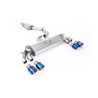 FAP Back Milltek Audi S3 8V2 2.0 TFSI 2019-2020 con FAP - Homologado ECE - resonado - colas de escape Quad GT100 Titanio azulado