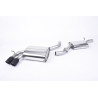 Cat-Back-Anlage Milltek Audi S3 8P 2.0 TFSI 2006-2012 - mit Resonator - Endrohre Twin GT80 Schwarz