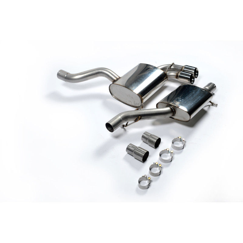 Catback Milltek Audi S3 8P 2.0 TFSI 2006-2012 - Homologué ECE - résonné - sorties Twin GT80 Polies