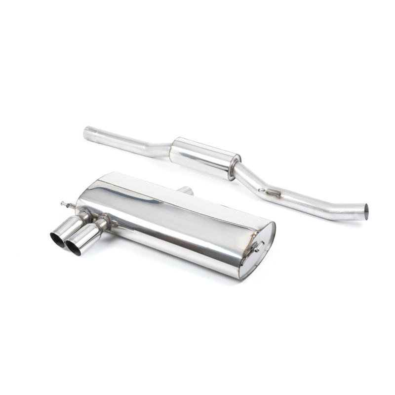 Cat-back Milltek Audi S3 8L 1.8T 1998-2003 - risonato - terminali Twin 76.2 lucidati