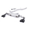 Catback Milltek Audi S1 8X 2.0 TFSI 2014-2018 - non résonné - sorties Quad Ovales Noir