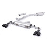 Escape cat-back Milltek Audi S1 8X 2.0 TFSI 2014-2018 - Homologado ECE - resonado - colas Quad GT90 Negro