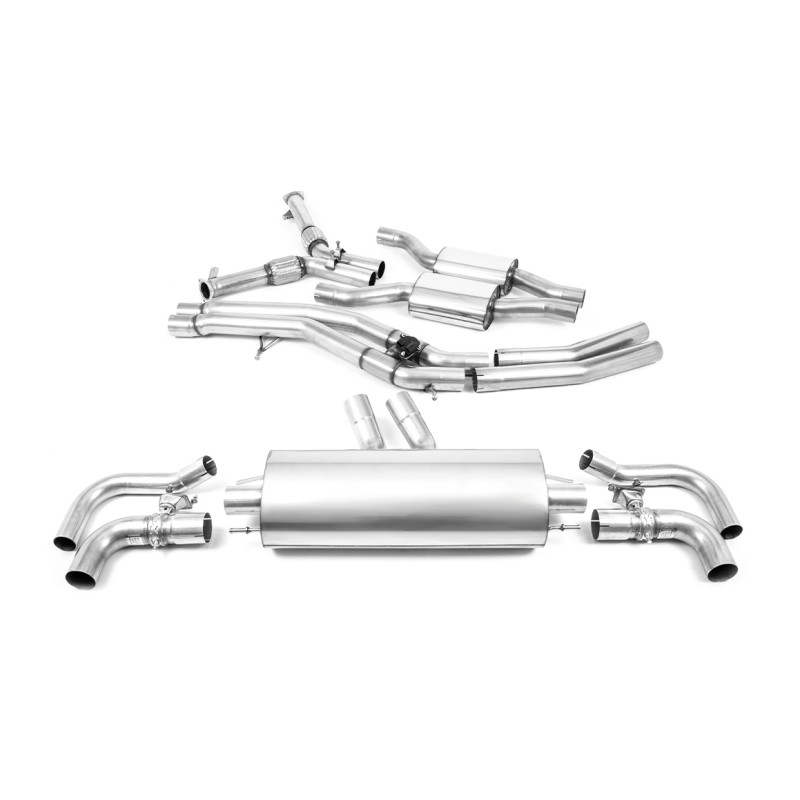 Cat-Back-Anlage Milltek Audi RSQ8 4.0 V8 Bi-Turbo 2020-2025 - Mit Vorschalldämpfern