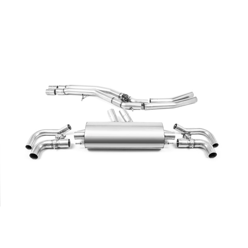 Milltek Audi RSQ8 4.0 V8 Bi-Turbo 2020-2025 Exhaust System - ECE Homologated - After OEM Primary Mufflers