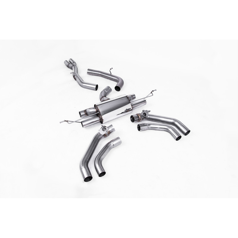 FAP Back Milltek Audi RSQ3 F5 2.5 TFSI 2020-2025 avec FAP - Ligne Race 80 mm après FAP