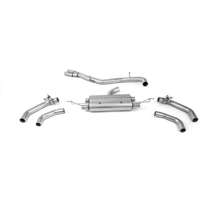FAP-Back Milltek Audi RSQ3 F5 2.5 TFSI 2020-2025 mit DPF, ECE-zugelassen, Anlage 80 mm nach DPF