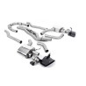 DPF Back Milltek Audi RS6 C8 2019-2025, RS7 C8 2019-2025 - Linea 80 mm dopo DPF - terminali Dual Ovali Cerakote Nero