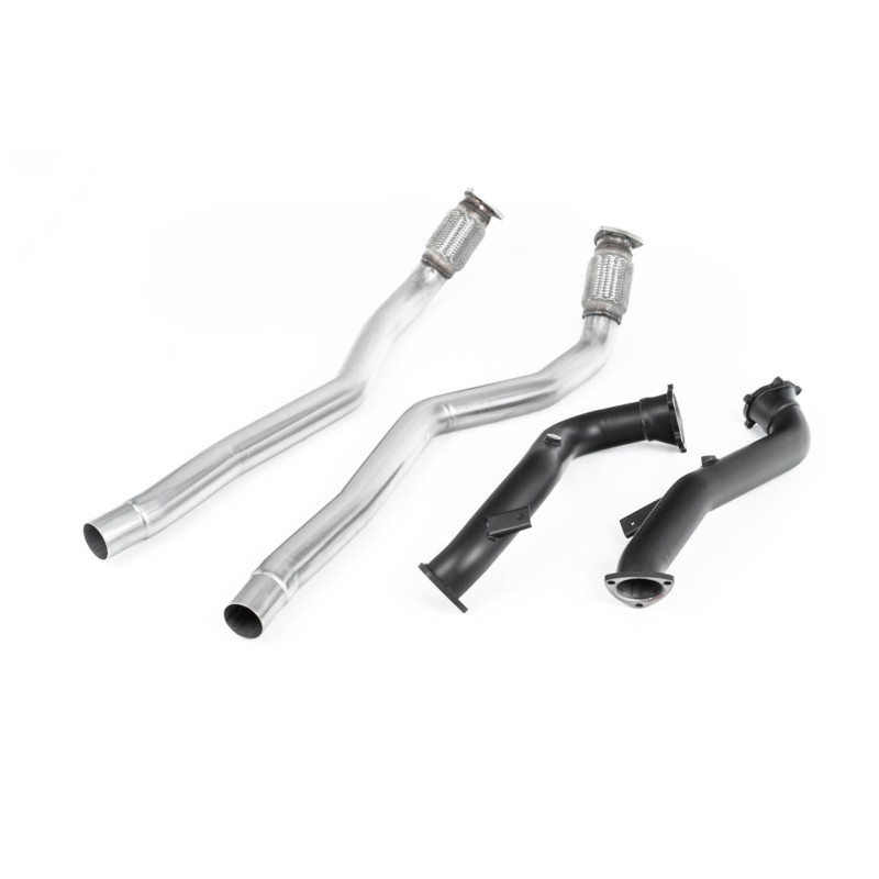 Descente de Turbo 76mm Milltek Audi RS6 C7, RS7 C7, S6 C7, S7 4G - 76 mm avec decatas - pour ligne Milltek
