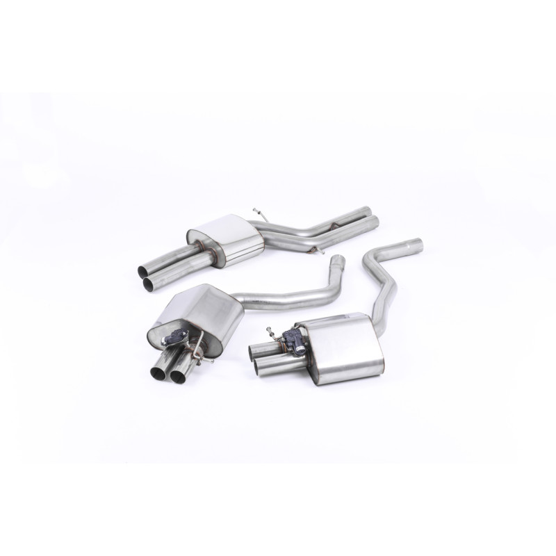 Scarico cat-back Milltek Audi RS6 C7 4.0 TFSI Biturbo 2013-2018 - risonato Road - terminali OEM