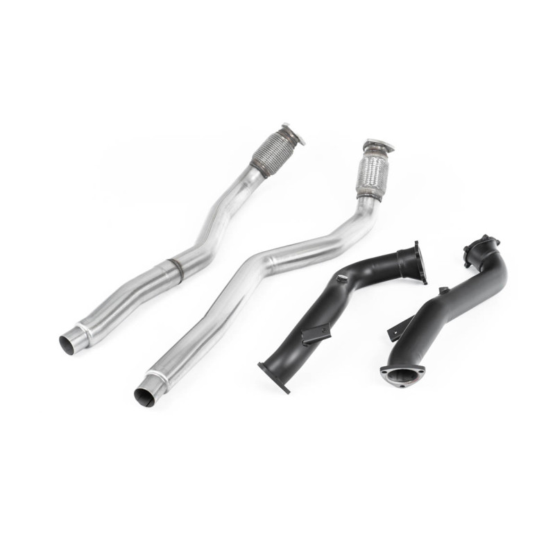 Descente de Turbo 76mm Milltek Audi RS6 C7, RS7 C7, S6 C7, S7 4G - 76 mm avec decatas - pour ligne origine