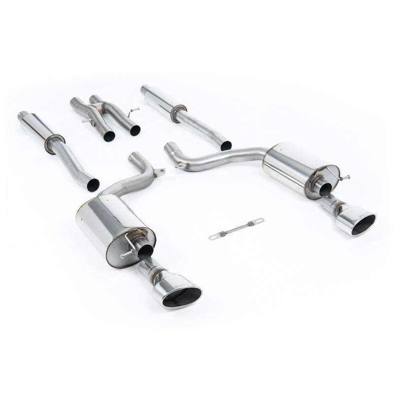 Catback Milltek Audi RS6 C6 5.0 V10 Biturbo 2008-2010 - Homologué ECE - résonnés - sorties Dual Ovales Polies