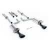 Catback Milltek Audi RS6 C6 5.0 V10 Biturbo 2008-2010 - Homologué ECE - résonnés - sorties Dual Ovales Noir Satin