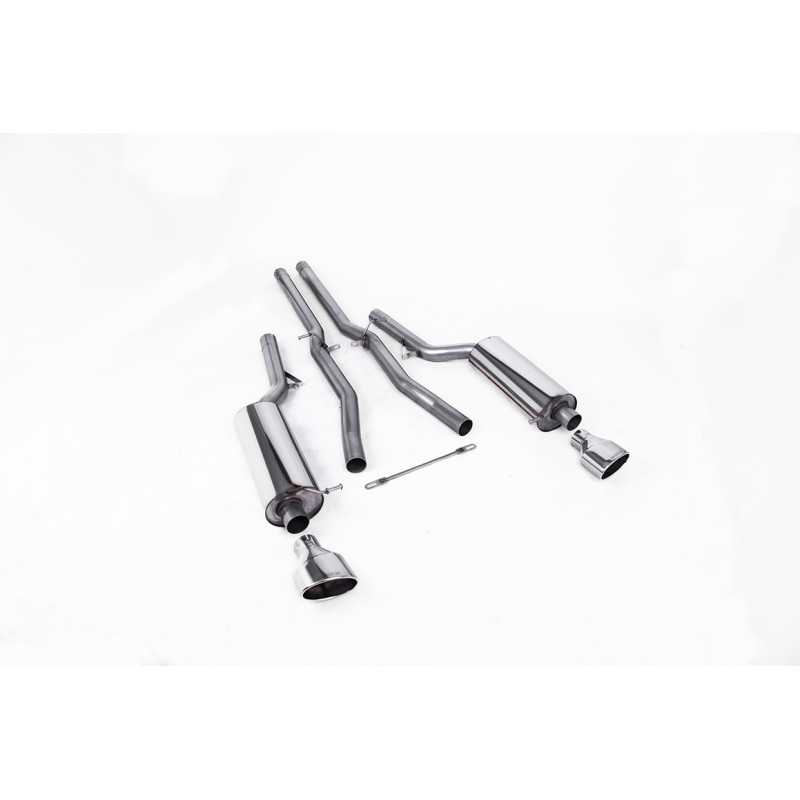 Catback Milltek Audi RS6 C5 V8 Bi-Turbo 2002-2004 - non résonnés - sorties Dual Ovales Polies