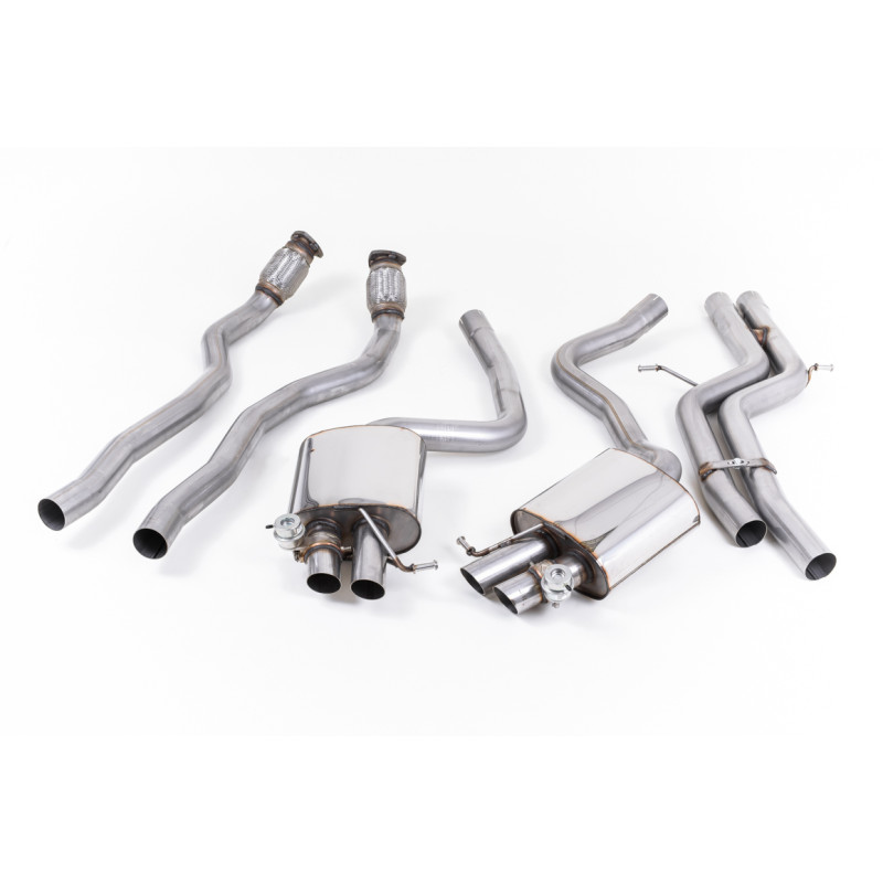 Escape cat-back Milltek Audi RS5 B8 B8 Coupé 2010-2015 - Sin silenciadores primarios y no resonante