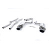 Escape cat-back Milltek Audi RS4 B7 4.2 FSI V8 420CV 2006-2008 - no resonado - salidas ovaladas Satin Sheen Negro - sin válvulas