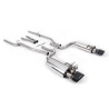 Cat-back Milltek Audi RS4 B7 4.2 FSI V8 420CV 2006-2008 - no resonado - colas ovaladas Satin Sheen negro - con válvulas